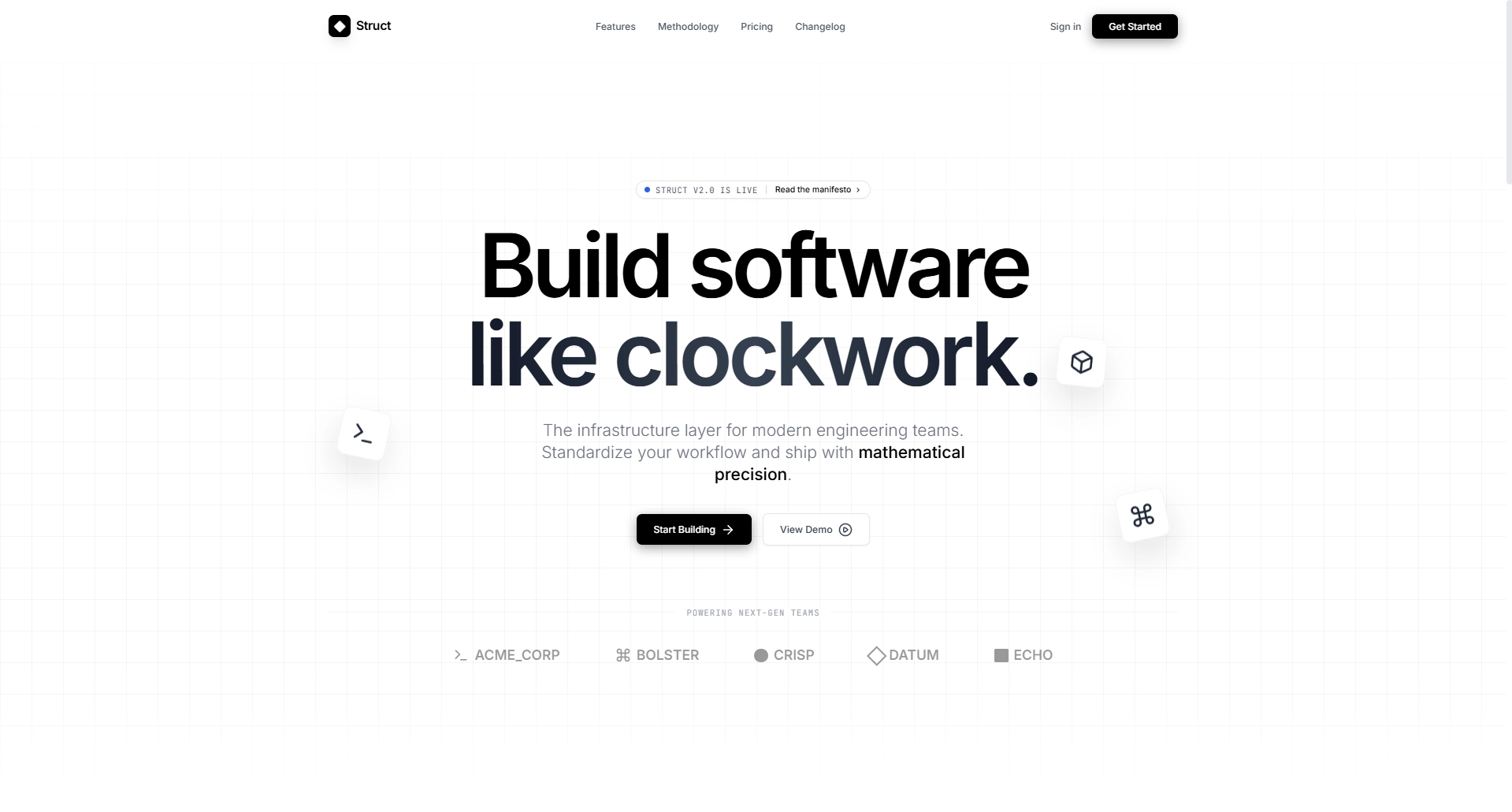 STRUCT — Brand Identity & Web Platform